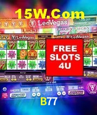 Slots com jackpots e giros grátis na B77